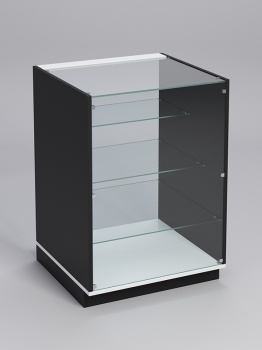 Прилавок "ТОРГОВЫЙ" №4-600, Черный, полка белая