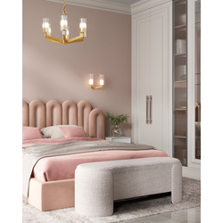 Банкетка Taks букле светло-серый