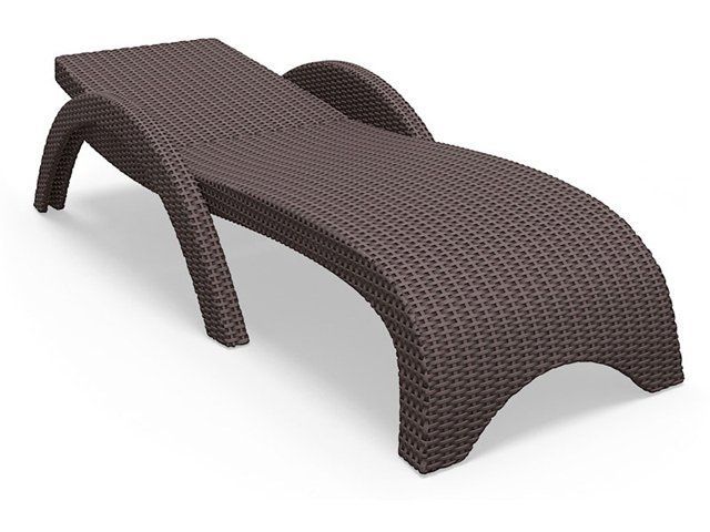 Шезлонг пластиковый GS 1009 (Fiji) антрацит