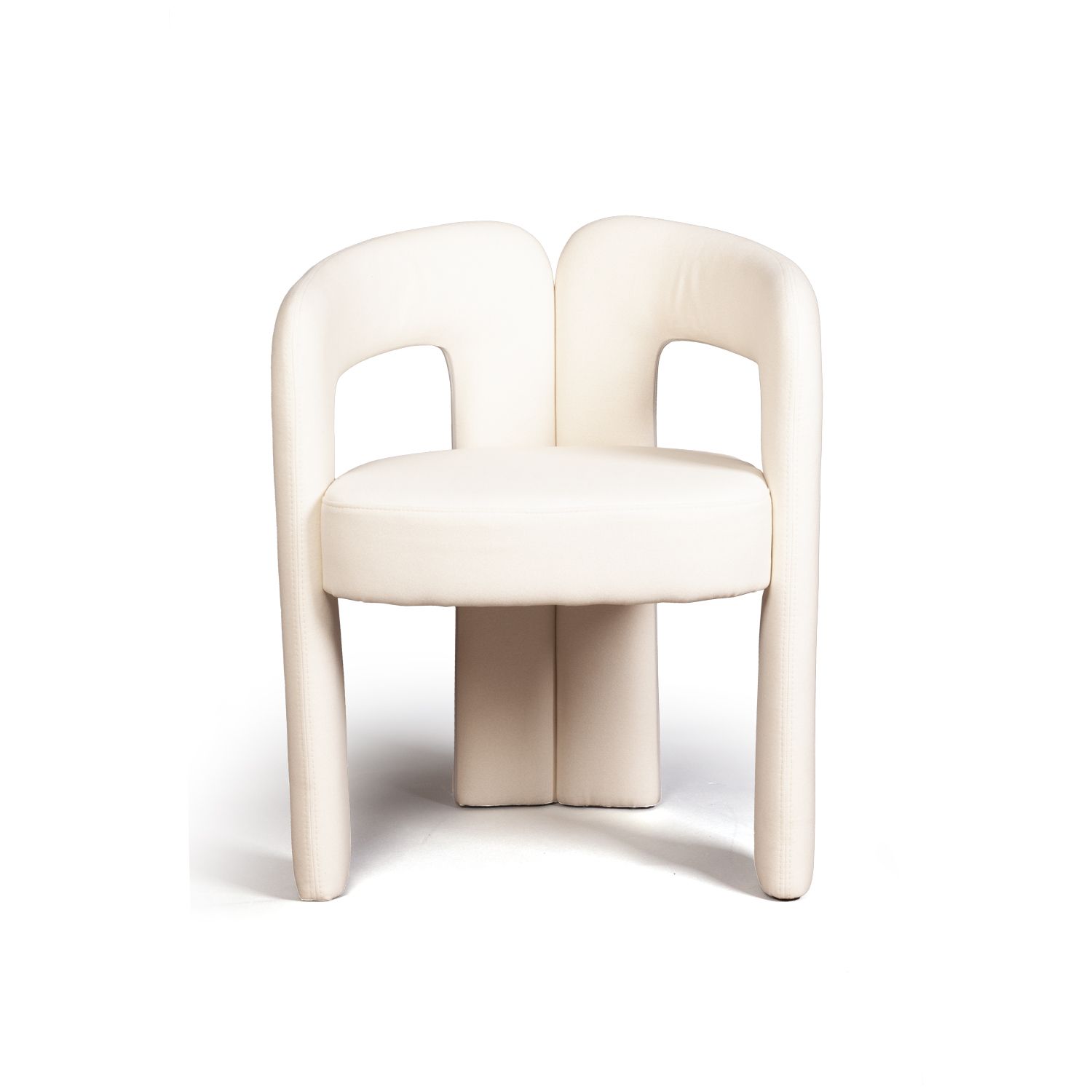 Полукресло Энджи, ткань, велюр молочный