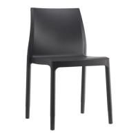 Стул пластиковый Chloe Trend Chair Mon Amour, антрацит