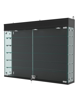 Витрина "АТРИУМ" настенная №3А-2, Черный