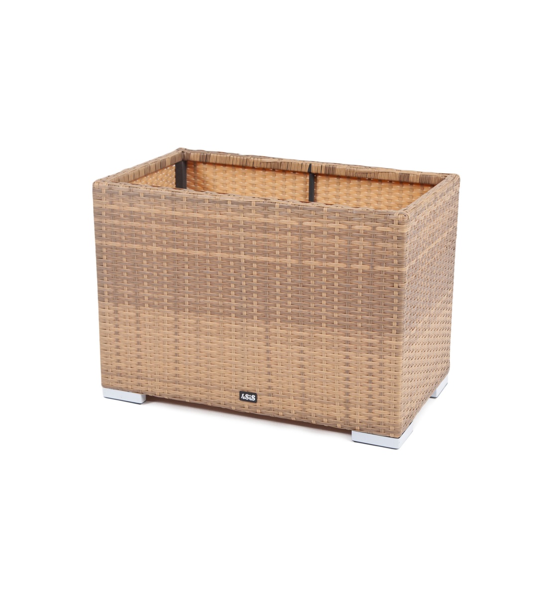 "Лунго" кашпо для цветов большое плетеное из искусственного ротанга