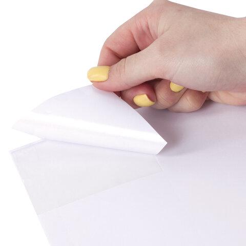 Этикетка самоклеящаяся 105х57 мм, 10 этикеток, белая, 80 г/м2, 100 листов, STAFF, 115178