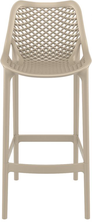 Стул пластиковый барный Air Bar 75 бежевый