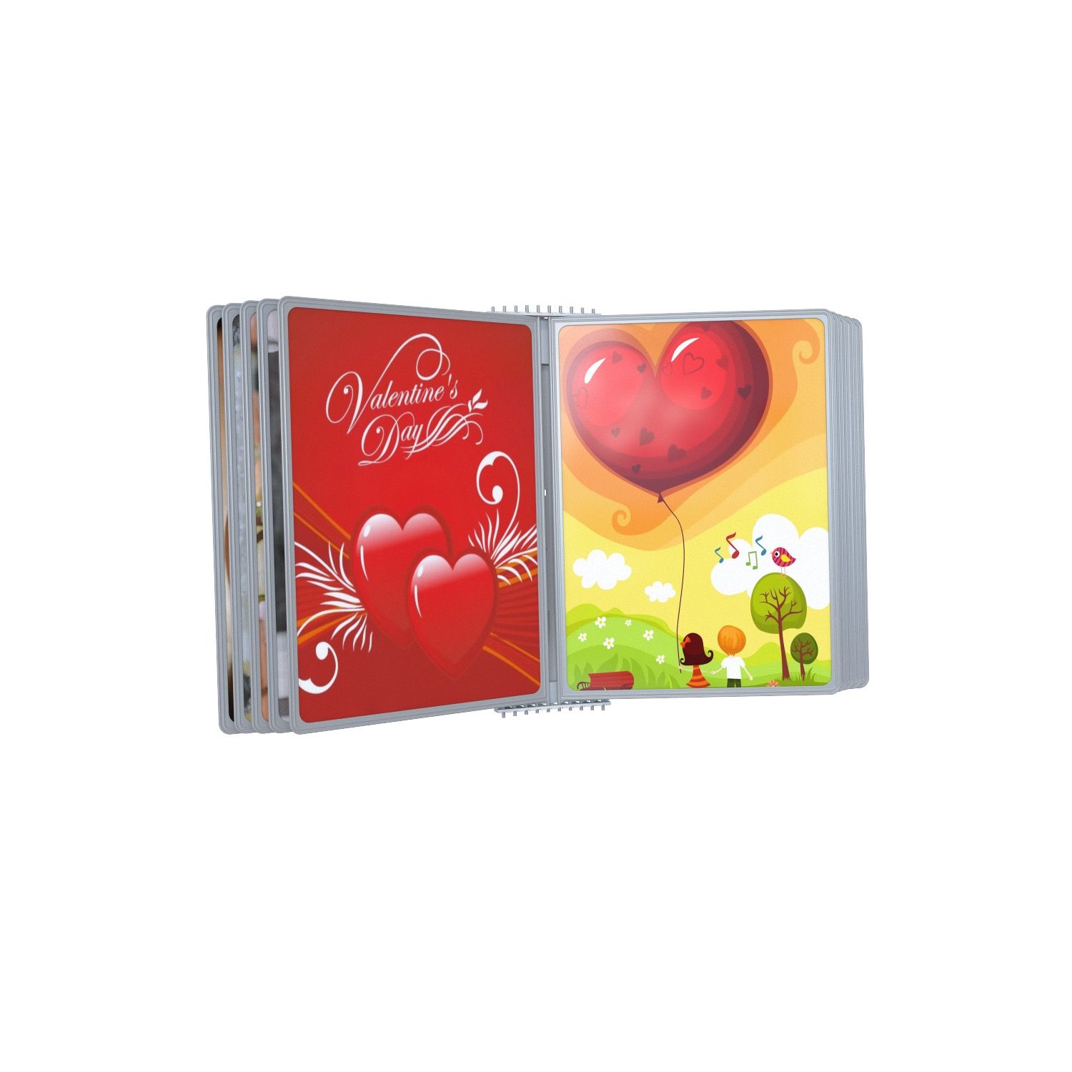 АККОРД-01.А4Gr.Gr Демосистема настенная серая 10 серых панелей А4