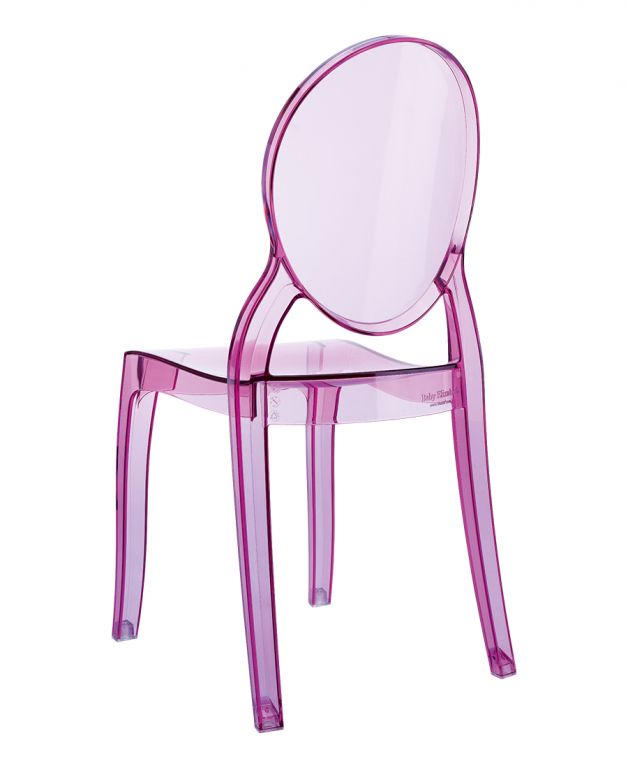 Стул прозрачный детский Baby Elizabeth розовый