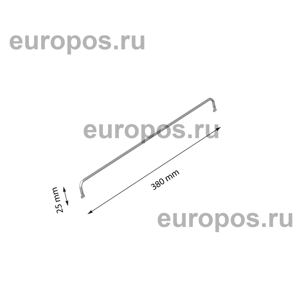 Разделитель металлический MET-DIV25, 380 мм