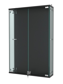 Витрина "АТРИУМ" настенная БЕЗ ПОЛОК №2-3, Черный