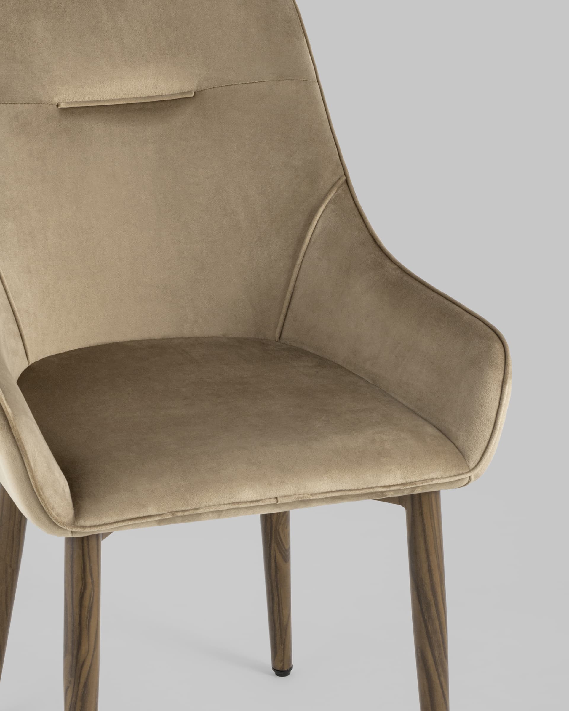 Стул Диана велюр бежевый 4 шт