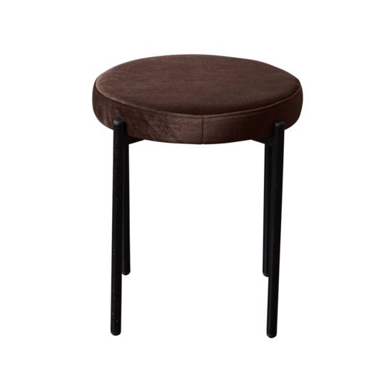 Табурет мягкий Mason бархат коричневый