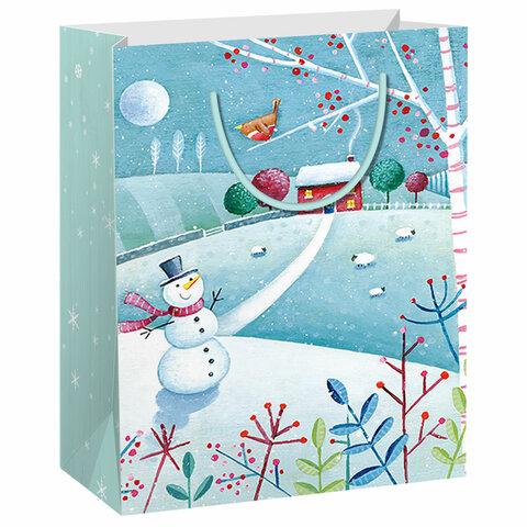 Пакет подарочный (1 штука) новогодний, 18х10х23 см, "Collection Medium", ассорти, ЗОЛОТАЯ СКАЗКА, 591951