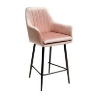 Полубарный стул Роден Blitz, Серо-бежевый велюр, 65 см