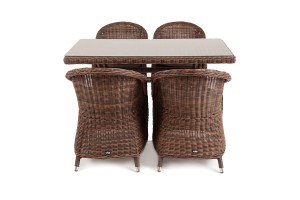 "Латте–140 R" обеденная группа плетеная