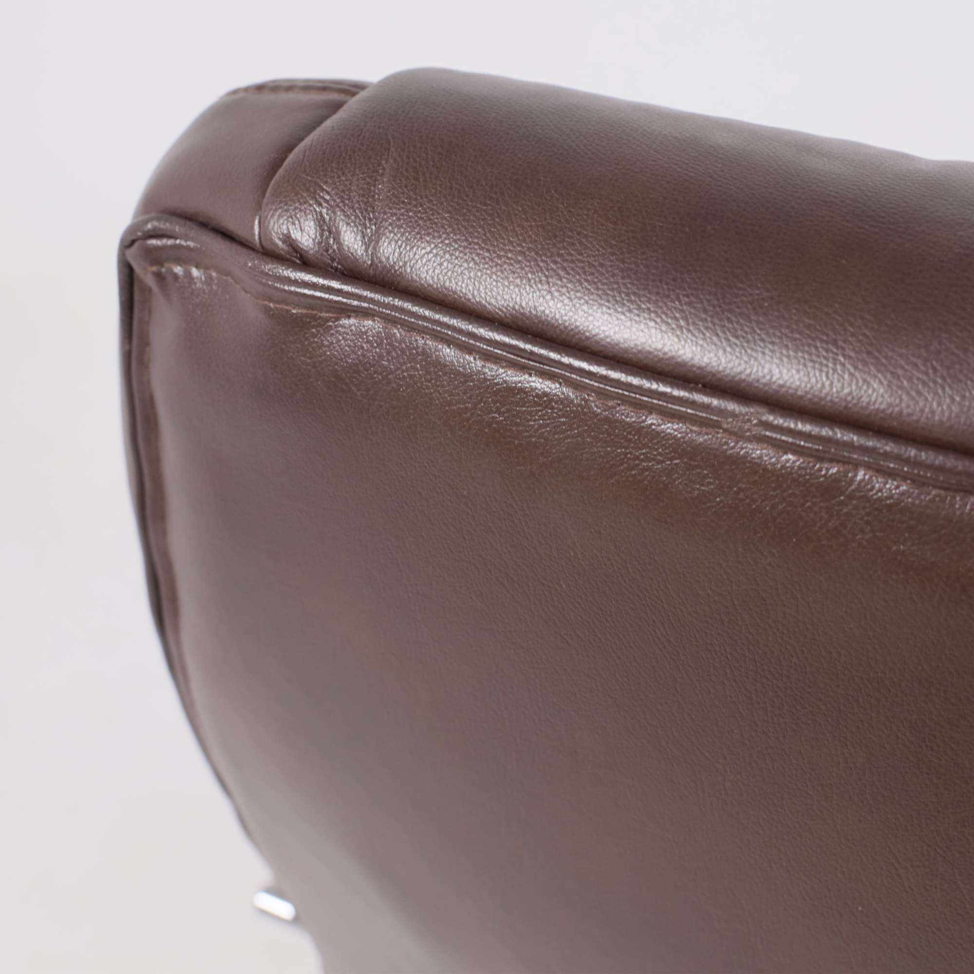 Кресло поворотное King, темно-коричневый, натуральная кожа