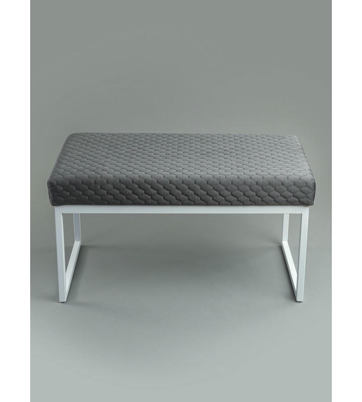 Банкетка Марсей 76-44 (темно-серый/белый)