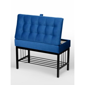 Банкетка Н-76 (черный/синий)