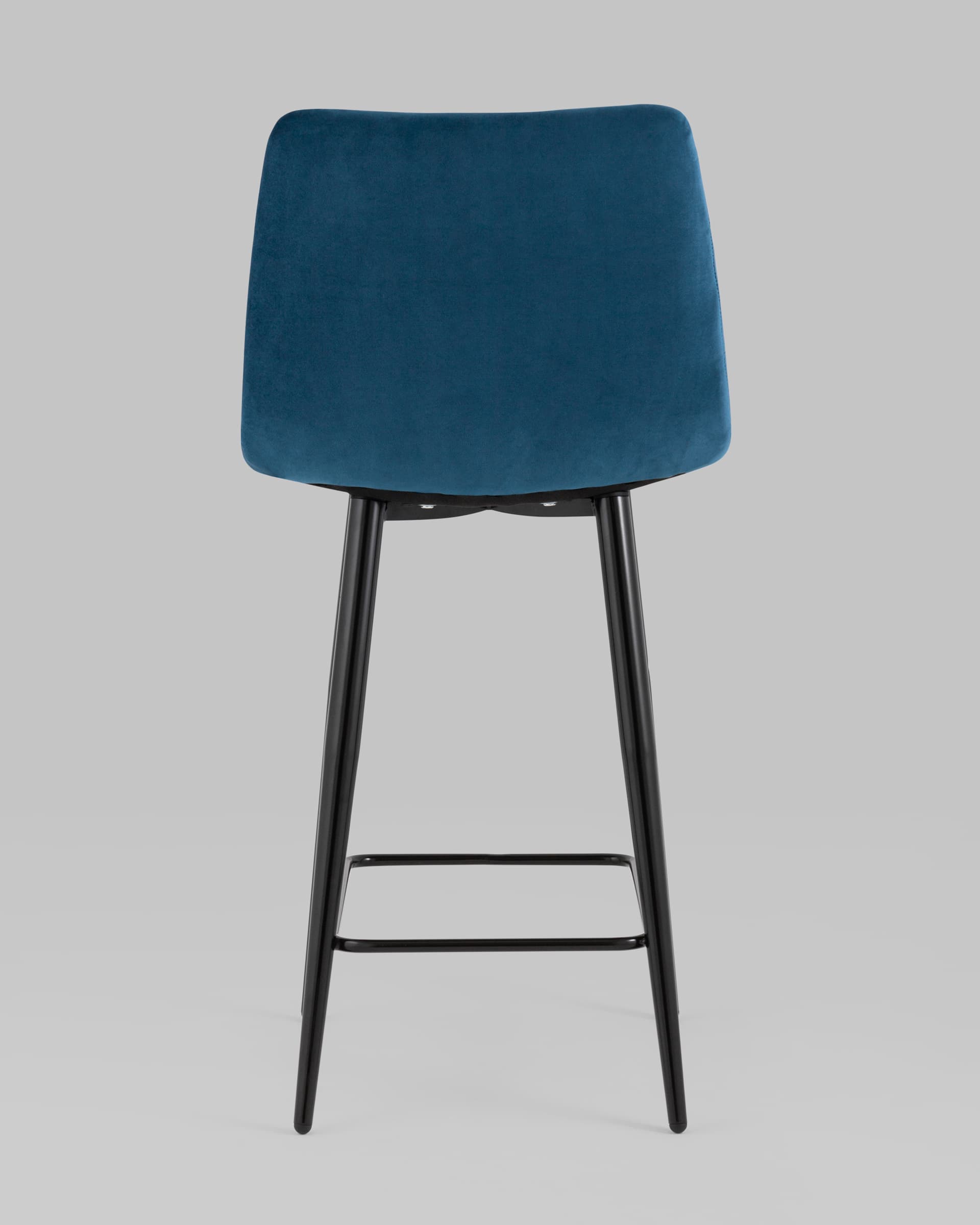 Стул полубарный Джанго велюр синий