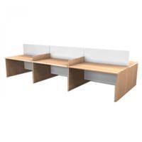 Стол с перегородкой 6-ти местный, 4200 мм цена 115 333.50 ₽ Стол с перегородкой 6-ти местный, 4200 мм