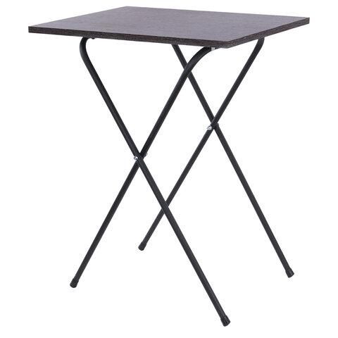 Стол BRABIX "Smart CD-011", 600х380х705 мм, ЛОФТ, складной, металл/ЛДСП ясень, каркас черный, 641879