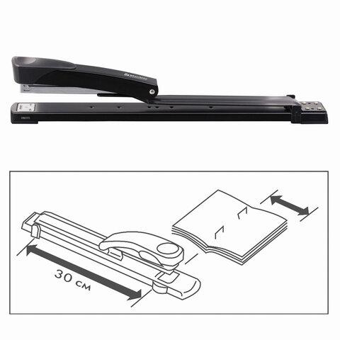 Степлер №24/6, 26/6 BRAUBERG "Universal", до 25 листов, С ФУНКЦИЕЙ БРОШЮРОВАНИЯ, черный, 220942 цена 995 ₽ Степлер №24/6, 26/6 BRAUBERG "Universal", до 25 листов, С ФУНКЦИЕЙ БРОШЮРОВАНИЯ, черный, 220942