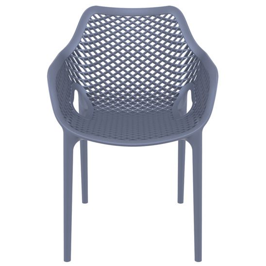 Кресло пластиковое Air XL, серое