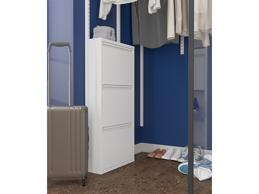 Обувница Практик ОМ-4 белая