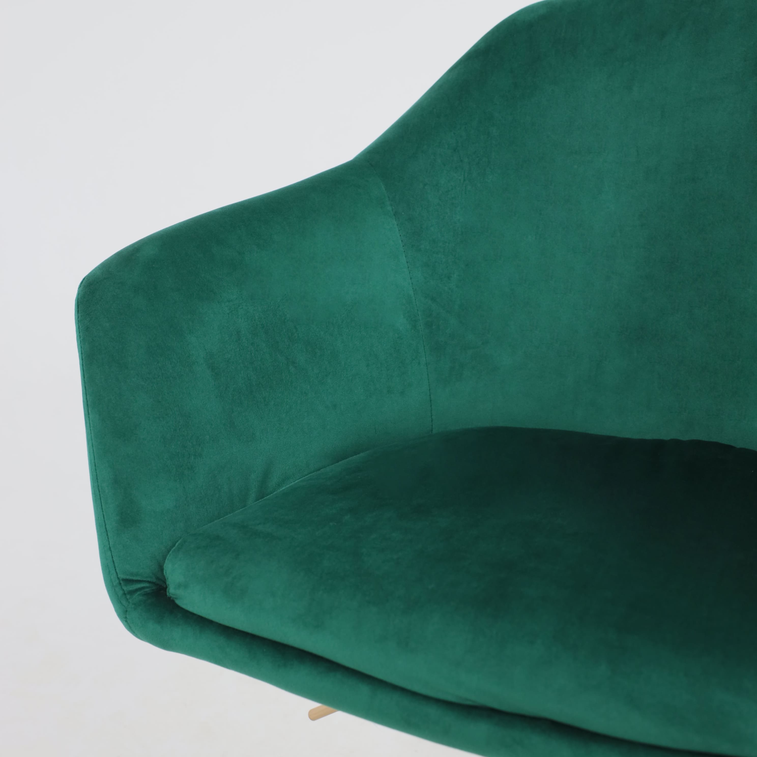 Кресло поворотное Dubai, зеленый, велюр