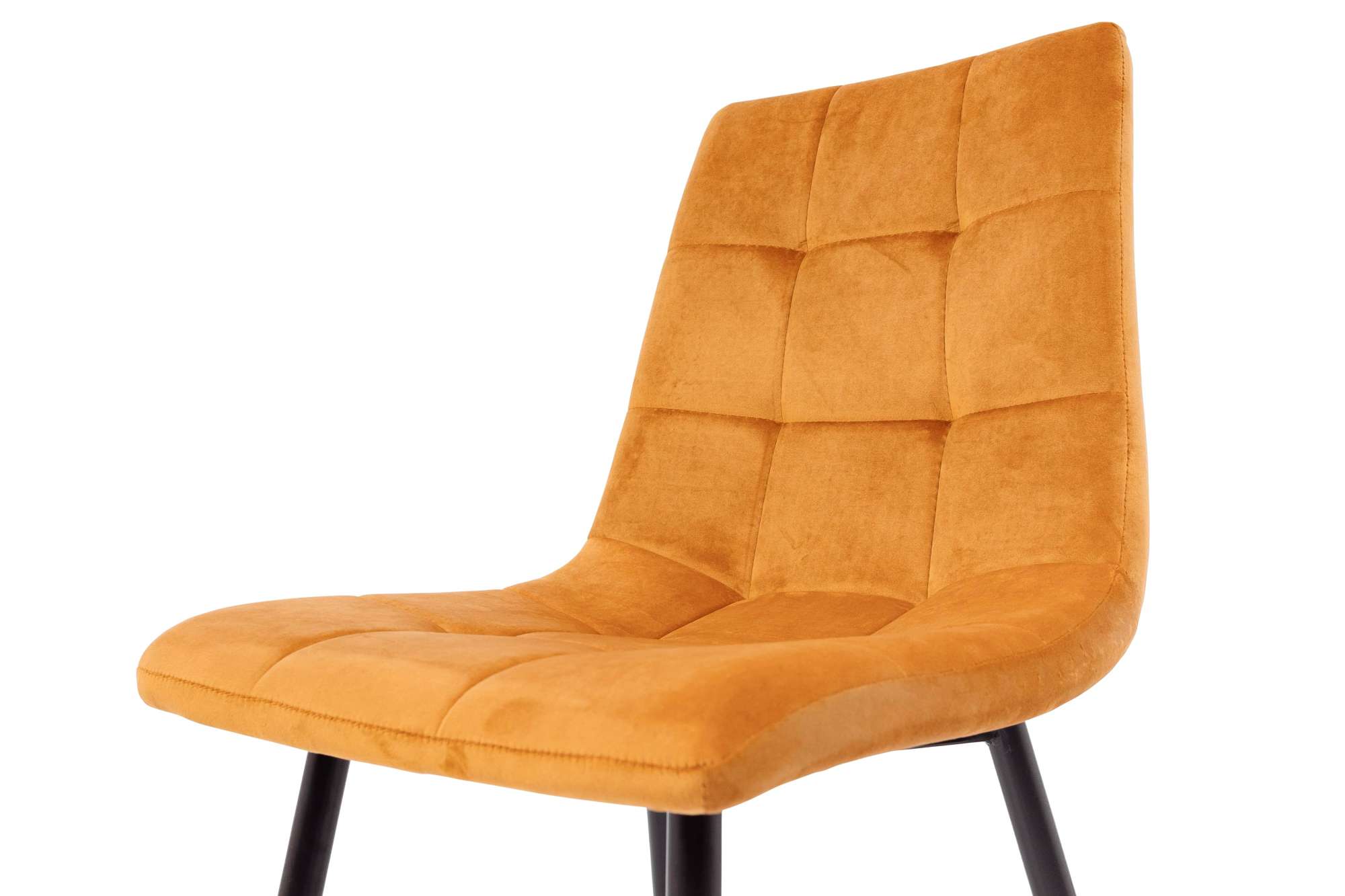 Стул Dallas, горчичный, велюр