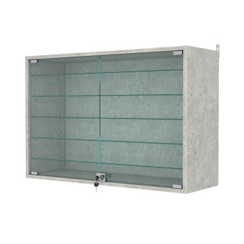 Витрина настенная с регулировочными полками №3-5АГ-РЕГ, Метрополитан Грей