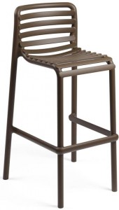 Стул пластиковый барный Doga Stool табак