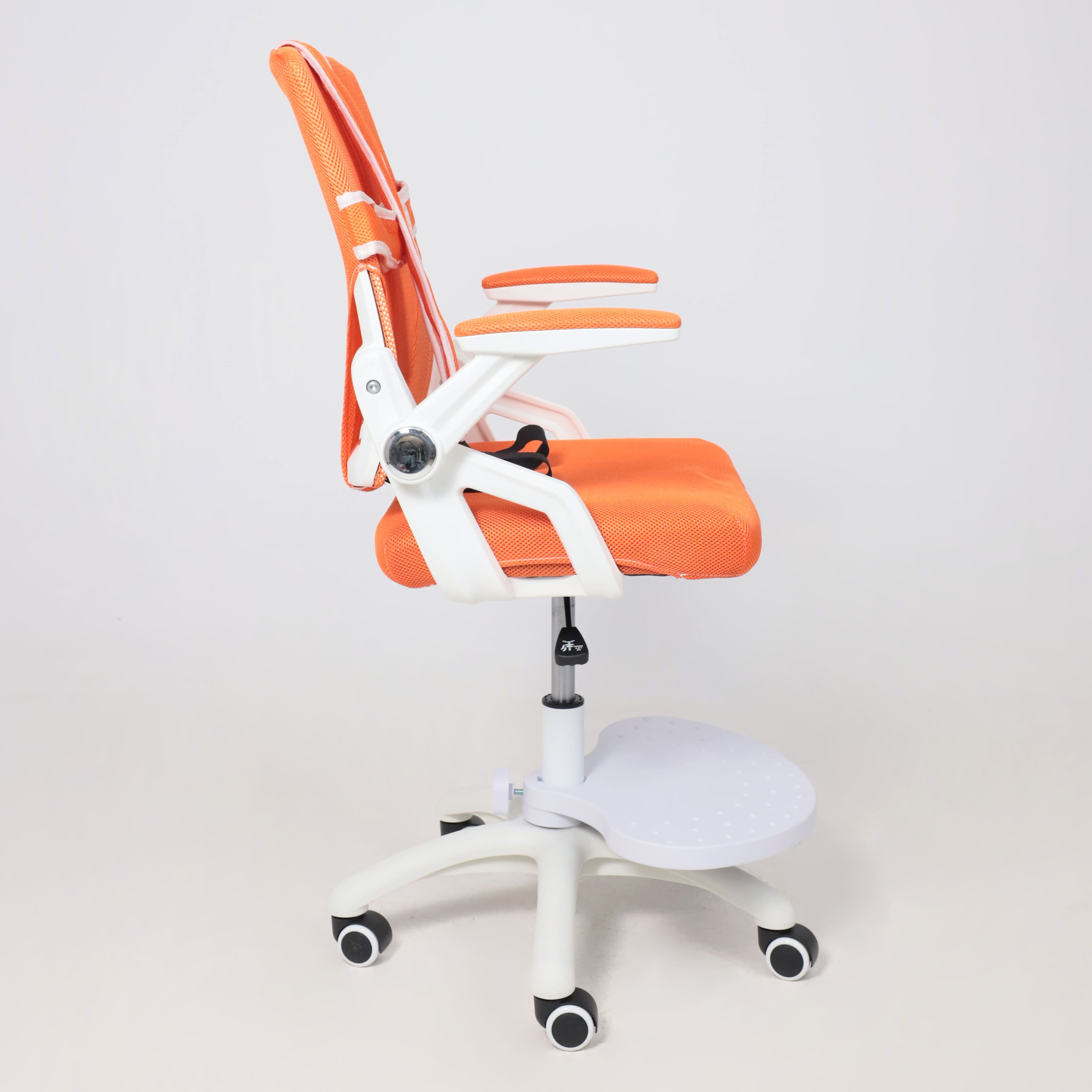 Кресло поворотное Moon, оранжевый, сетка