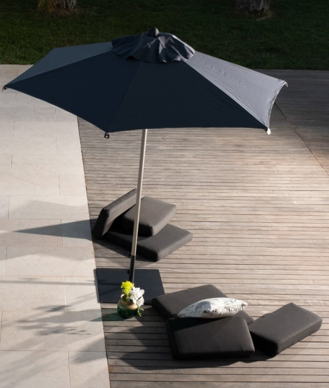 Зонт профессиональный Ø2.5 м Lido Titanium титан, антрацит