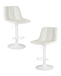 Набор 2 шт Стул барный DOBRIN TAILOR WHITE, белый PU
