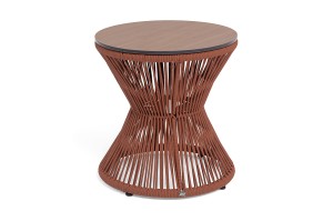 "Мадрид" журнальный стол из HPL круглый Ø50 H55