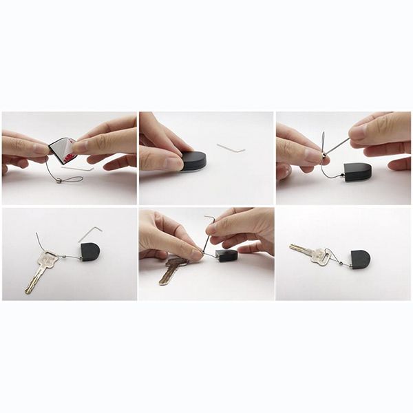 Антикражный ретрактор с вытяжным тросиком 800мм