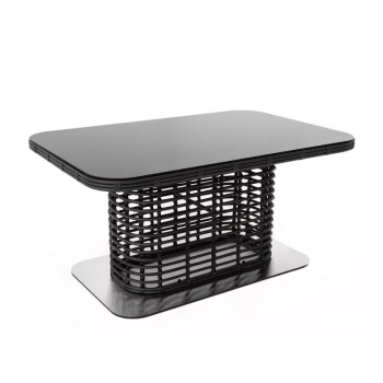 "Блисс" плетеный стол из искусственного ротанга 141х92х75см, цвет бронзовыйцвет бронзовый