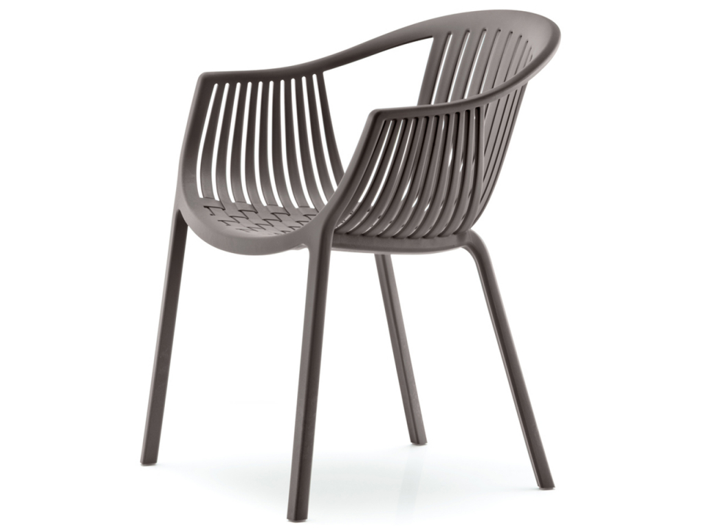 Кресло пластиковое Tatami кофе