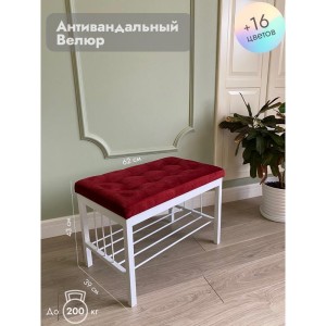 Банкетка Сканди-60 (красный/белый)