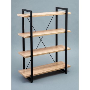 Мс-25 Стеллаж металлический в стиле "Лофт" (дуб сонома)