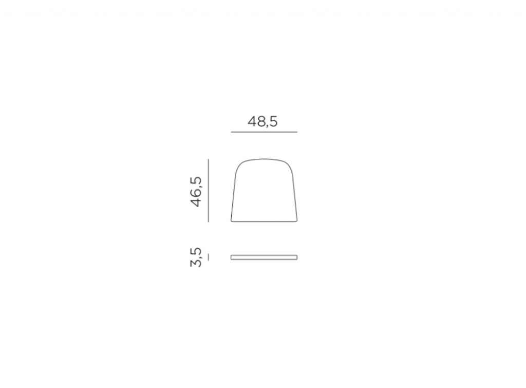 Подушка для кресла Net горчичный