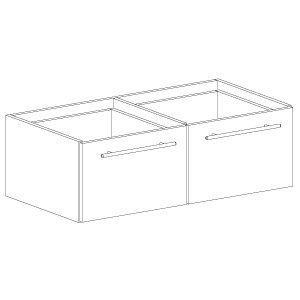 ELG.10.10 \ Накопитель с 2-вертикальными ящиками арт.ELG.10.10.MDF