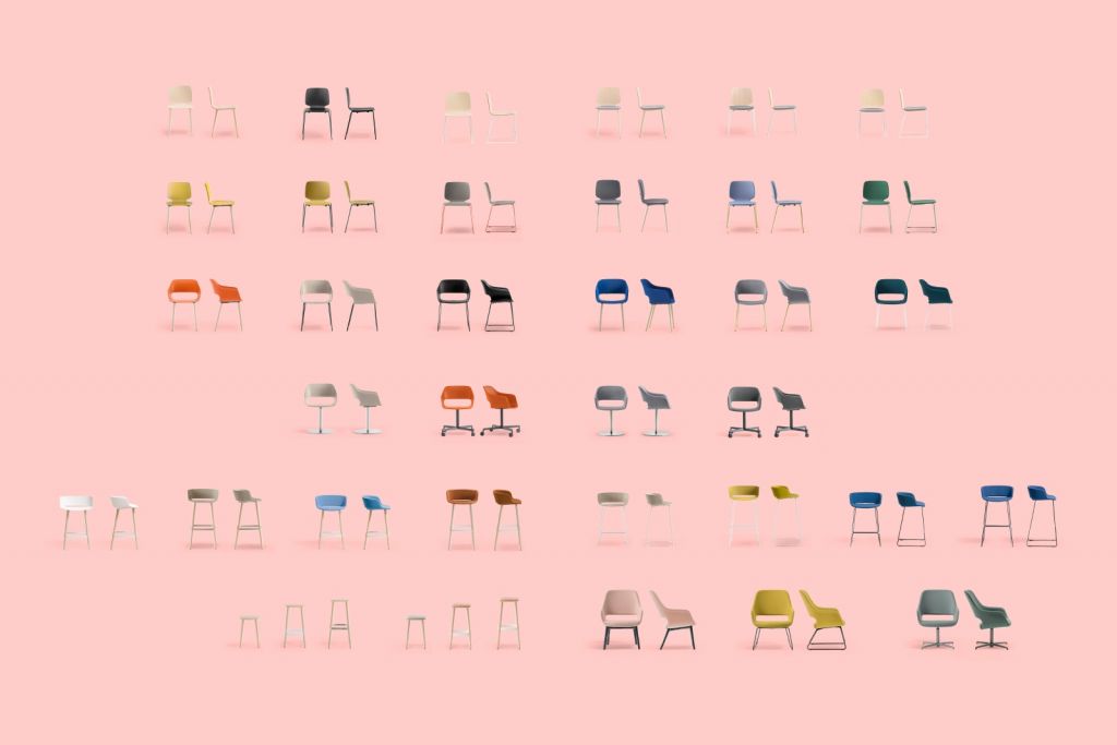 Кресло офисное на колесах Babila песочный