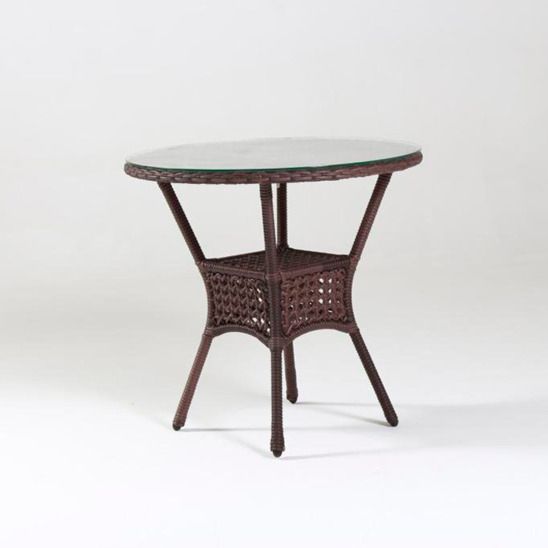 Кунур стол кофейный круглый, коричневый