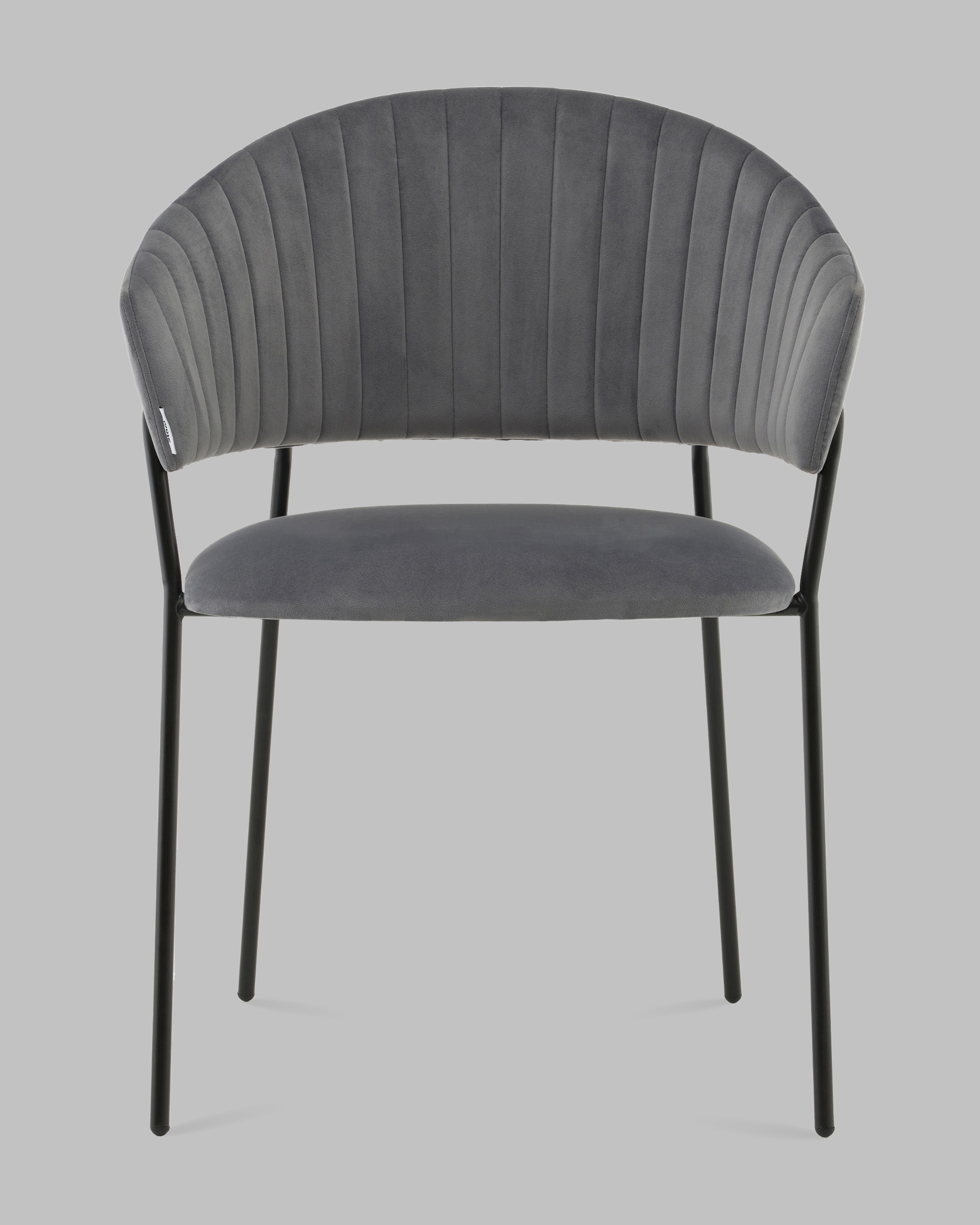 Стул Бруно NEW велюр серый