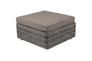 "Лунго" плетеная оттоманка с подушкой