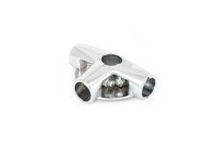 Крепёж трехплечий с полками, UNO 9, хром