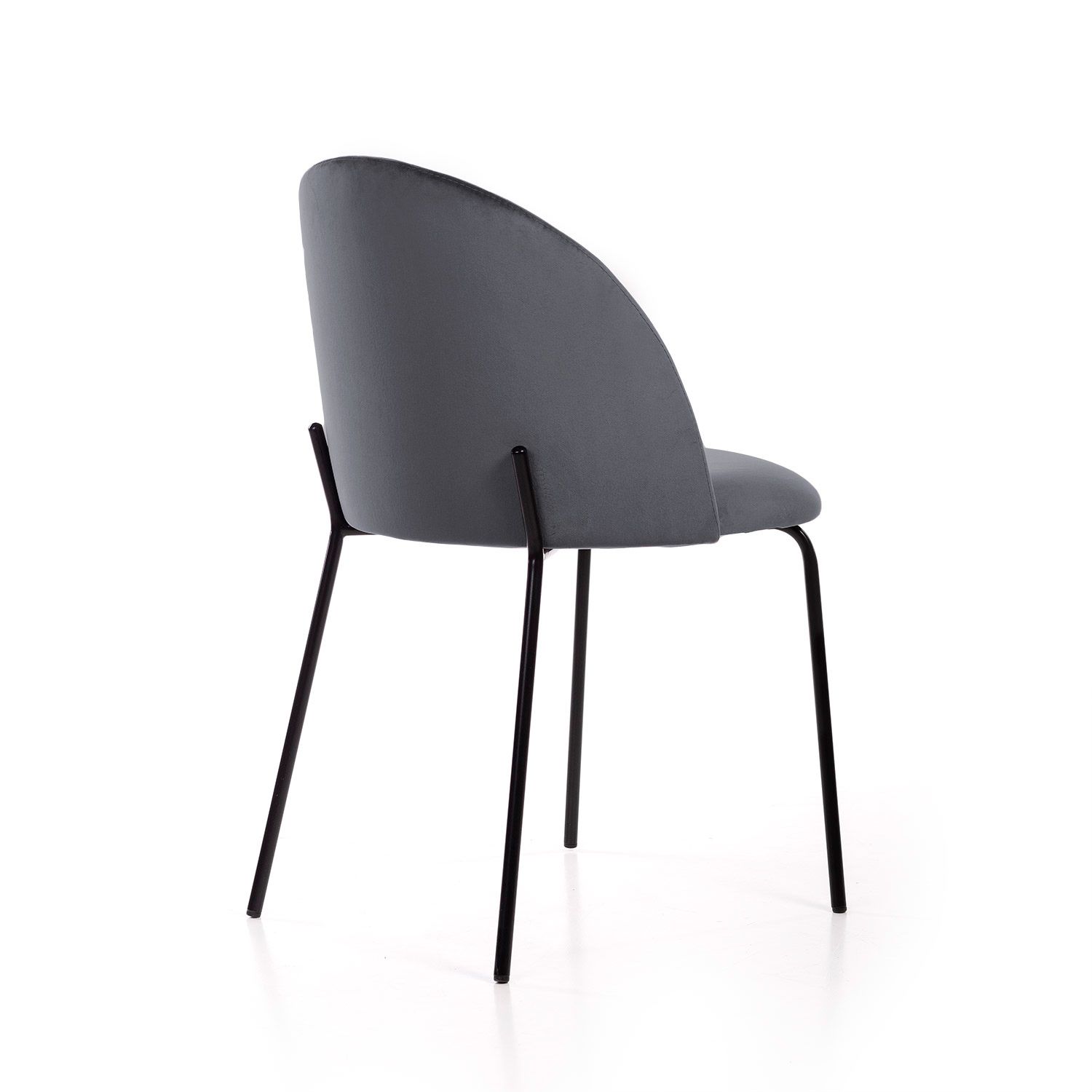 Стул Норд ромб, бархат серый 27