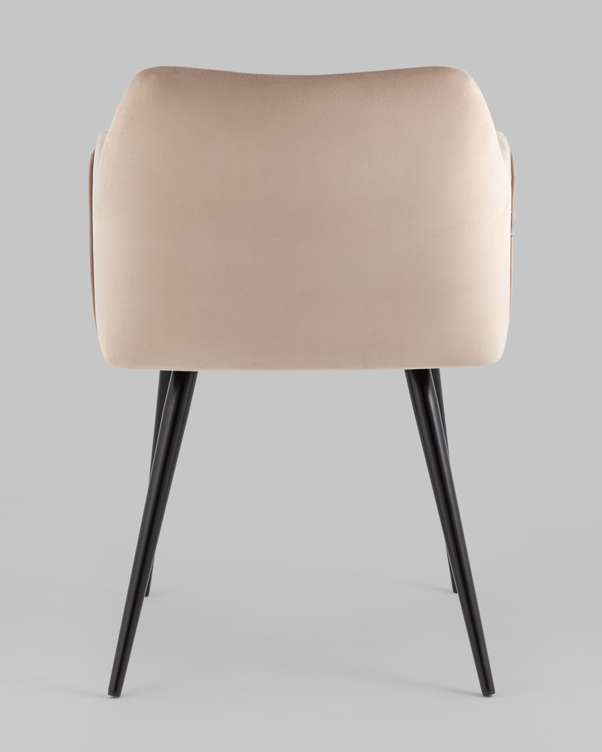 Стул с подлокотниками Джоэл велюр бежевый