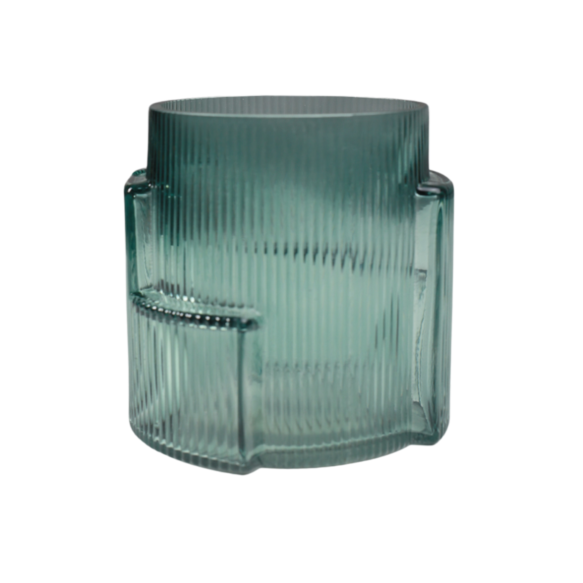 Ваза стеклянная CASH, зеленый, 15*15см